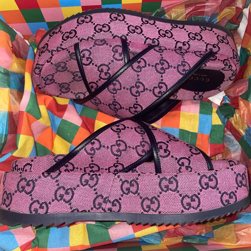 Pink Gucci shoes